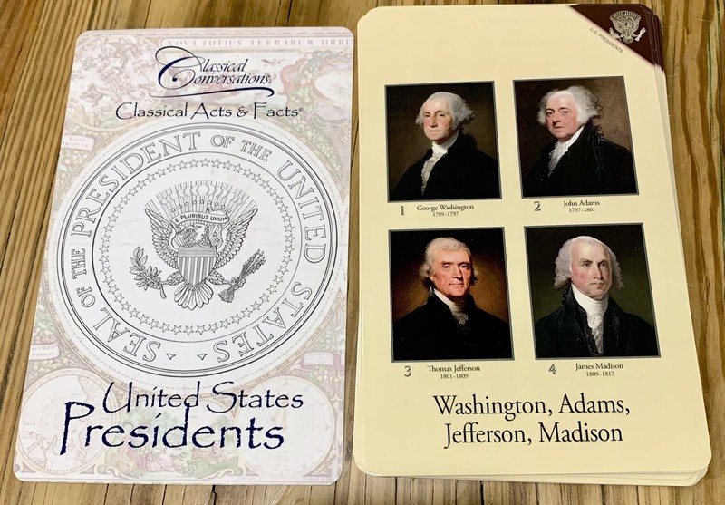 Classical Conversations Acts and Facts Cards Lot History Science US Presidents gallery
