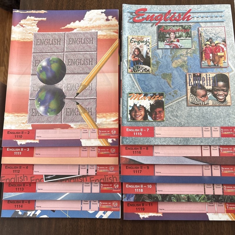 School of Tomorrow Ace English II PACEs 1110-1119 Lot Of 10 Unused