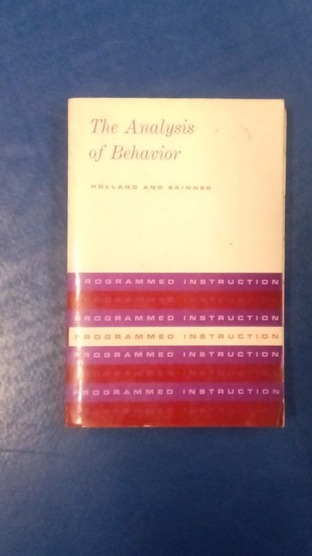 The Analysis of Behavior by Holland & Skinner, Hardcover, McGraw-Hill, Psycholo…