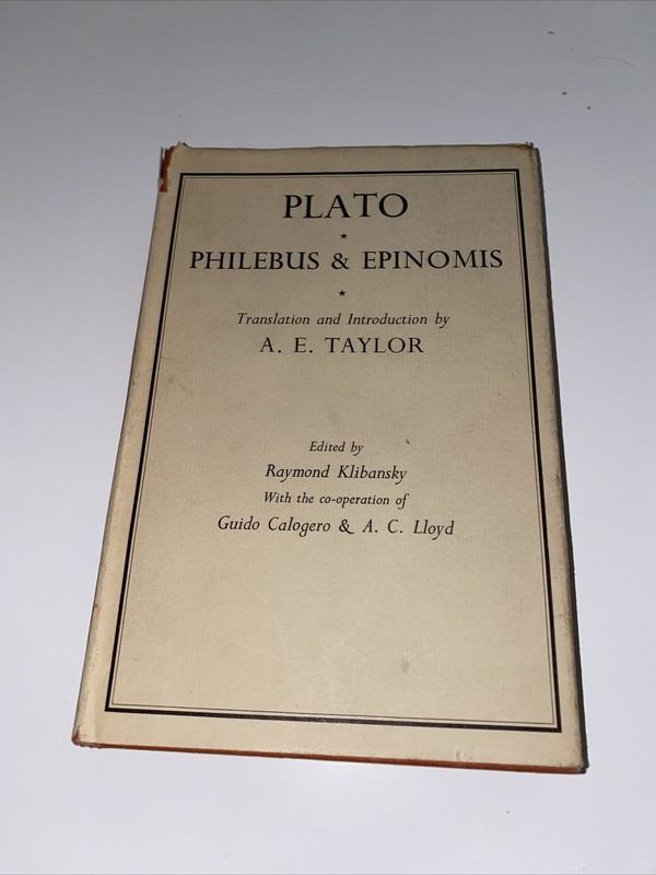 Philebus & Epinomis by Plato : Dawson of Pall Mall 1972