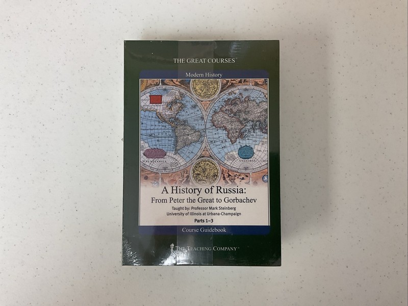 NEW THE GREAT COURSES, A HISTORY OF RUSSIA BOOK &CD SET PRO. MARK STEINBERG