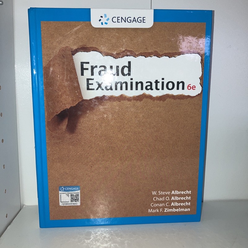 Fraud Examination 6e Albrecht Criminology Textbook Crime Cengage Very Good