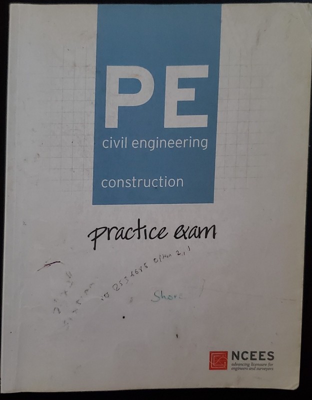 FE Civil Practice Exam by Ncees (2017, Trade Paperback)