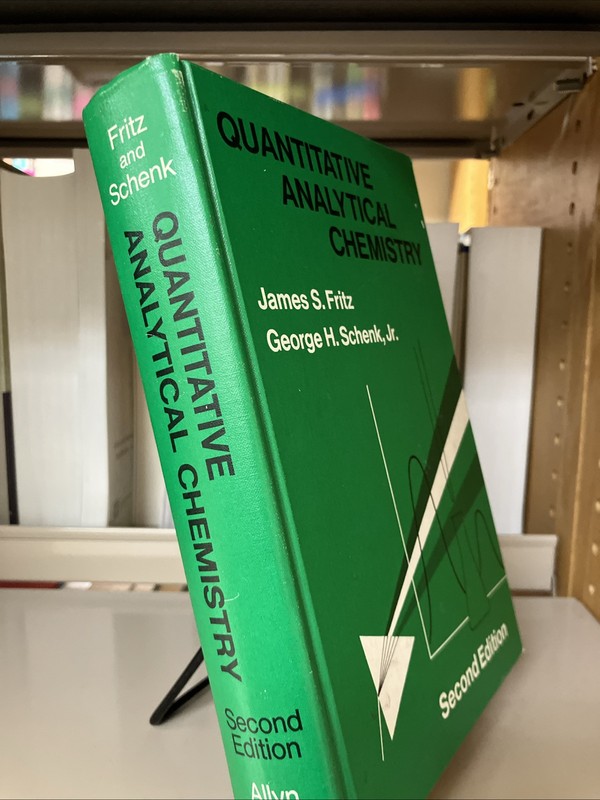 Quantitative Analytical Chemistry Fritz & Schenk 1969 Second Edition Hardcover gallery