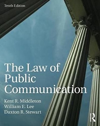 The Law of Public Communication, Middleton, Kent R.