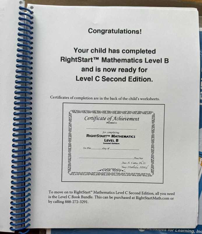 Right Start Mathematics Lessons Level B: 2nd Edition Math gallery