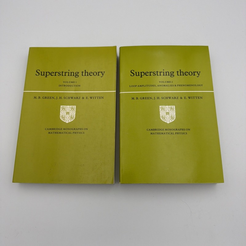 SET - Superstring Theory: Volume 1 & Volume 2 - Green, Schwarz, and Witten - PB