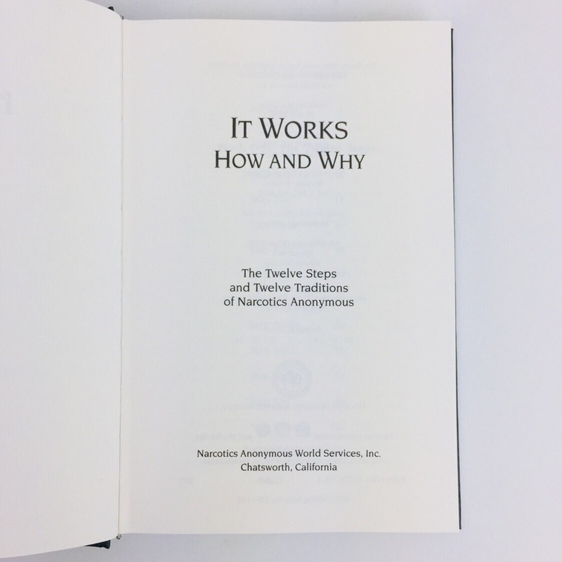 It Works How And Why Narcotics Anonymous Hard Cover NA English 1993 gallery