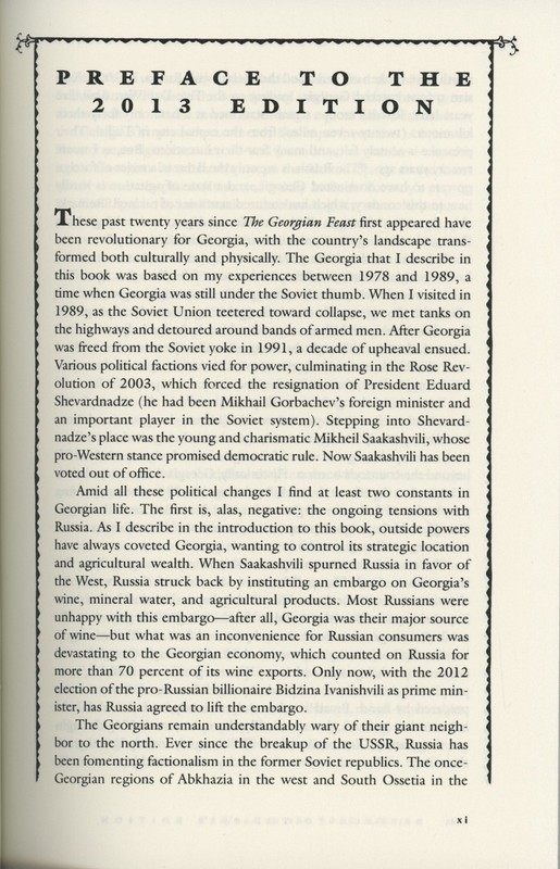 GEORGIAN FEAST Georgian Cuisine Food History Travel Darra Goldstein New Preface gallery