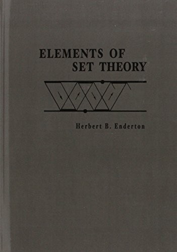 ELEMENTS OF SET THEORY By Herbert B. Enderton – Hardcover **Mint Condition**