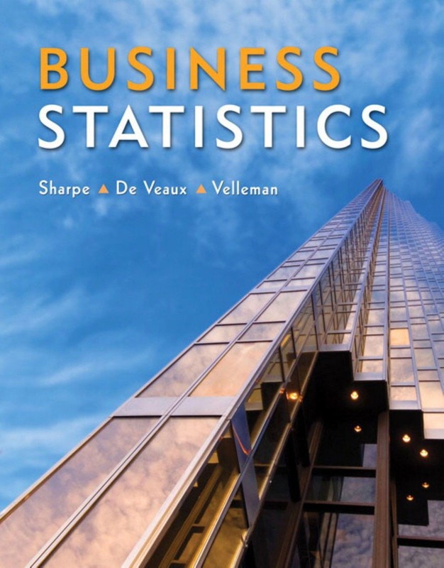 BUSINESS STATISTICS 1ST SHARPE 2010 762P 0321426592 VERY GOOD CONDITION