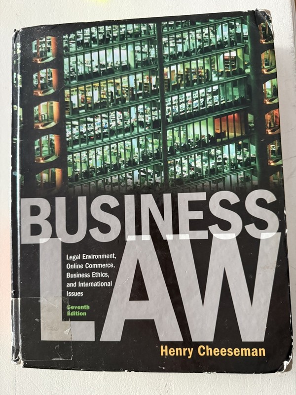 Business Law by Henry R. Cheeseman