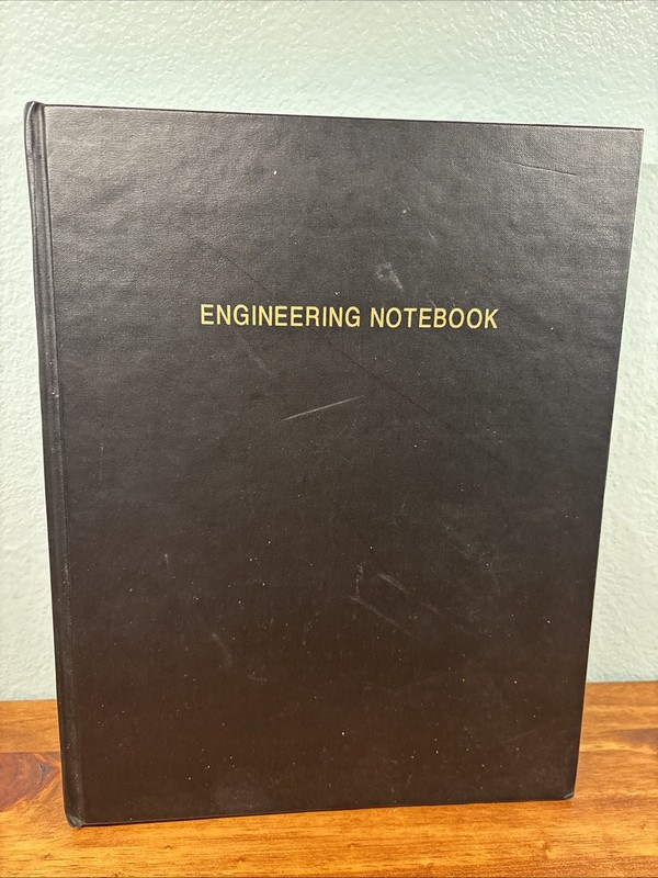 Engineering Notebook Graph Paper Quadrille 4 X 4 Quad Ruled Hard Cover Book