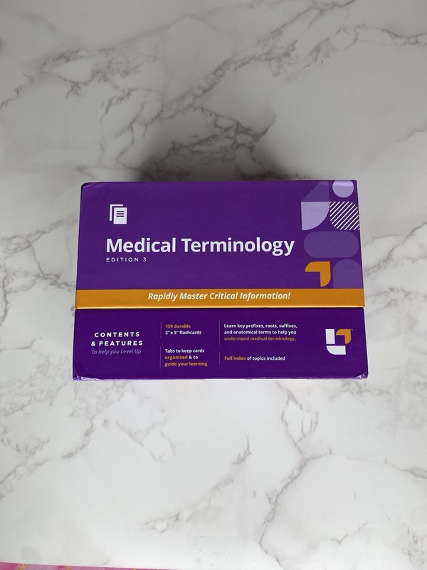 Level Up RN Medical Terminology Flashcards 3rd Edition Open Box