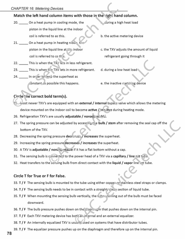 Refrigerant Charging and Service Procedures for Air Conditioning WORKBOOK gallery