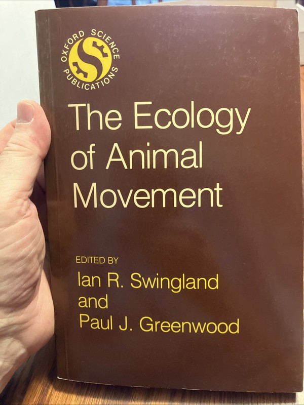THE ECOLOGY OF ANIMAL MOVEMENT By Ian R. Swingland & Paul J. Greenwood