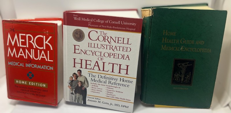 Vintage 3‑Book Hardcover Home Medical Reference Bundle — Good Condition gallery