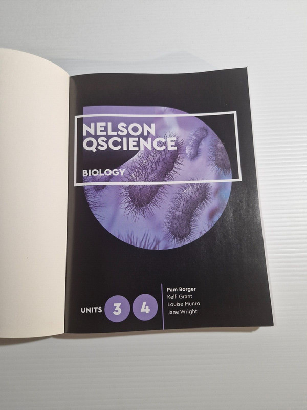 Nelson QScience Biology Units 3 & 4 Student Book with 4 Access Codes Paperback gallery