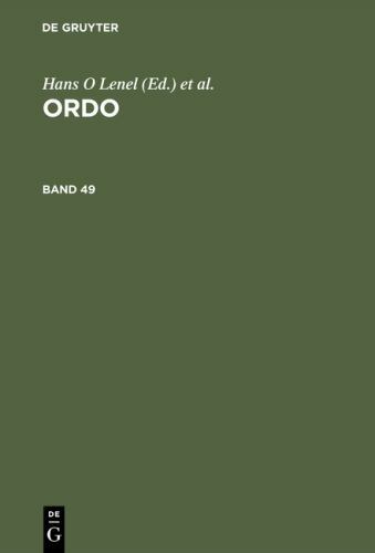 Ordo, Hardcover by Gruyter, De, Like New Used, Free shipping in the US