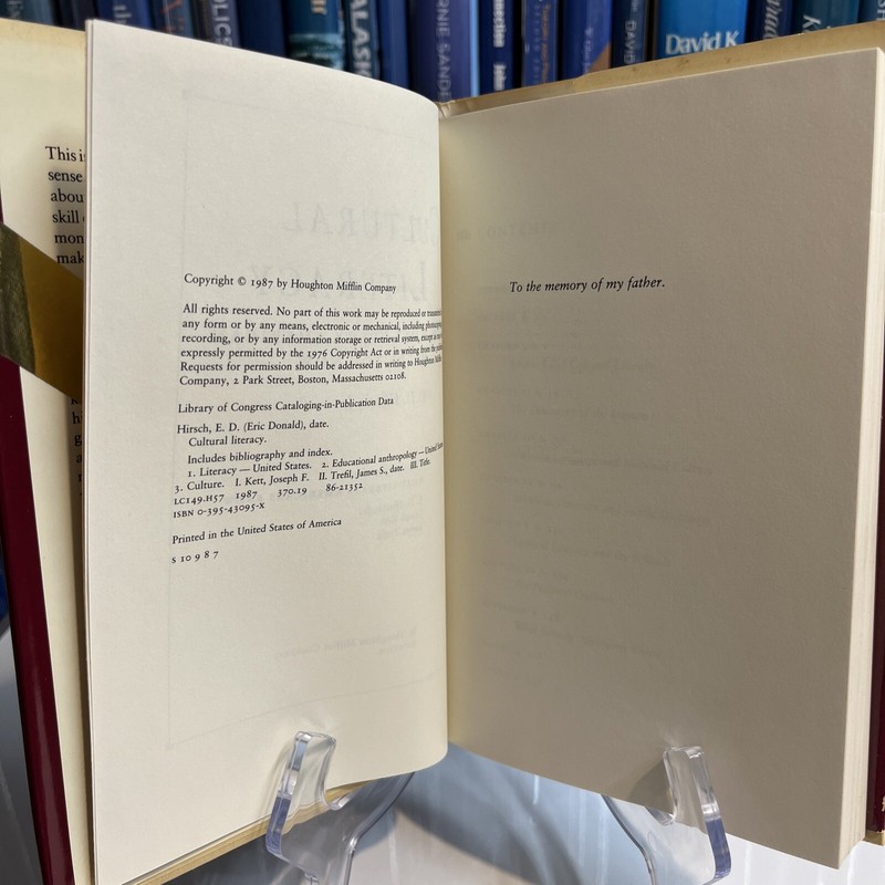 Cultural Literacy : What Every American Needs to Know by E. D. Hirsch Jr. (1987, gallery