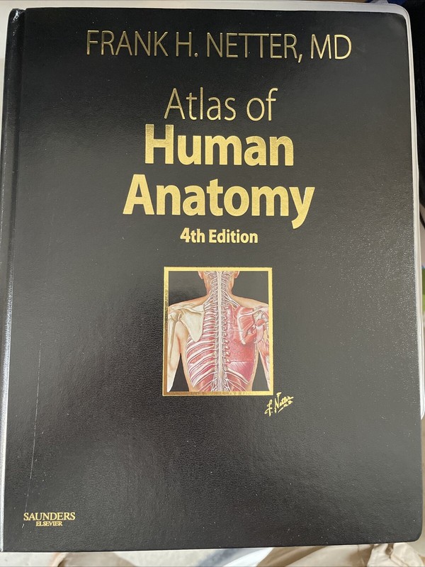 ATLAS OF HUMAN ANATOMY, 4TH EDITION By Netter Frank H. Md – Hardcover With Cd