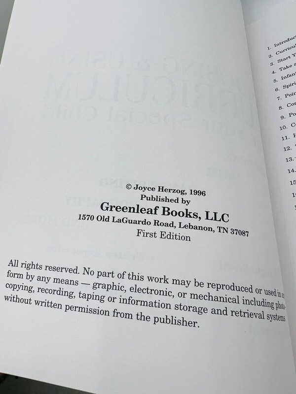Choosing and Using Curriculum For Your Special Child J Herzog Greenleaf T5 16 gallery
