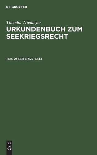 Theodor Niemeyer Seite 427-1244 (Hardback)