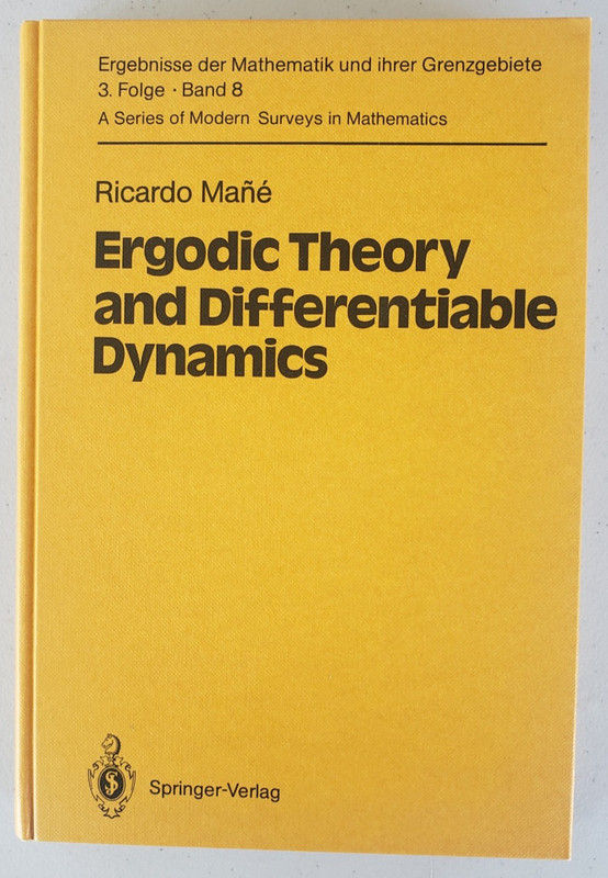 Rare Math: Ergodic Theory and Differentiable Dynamics Mane 1987 Springer NEW
