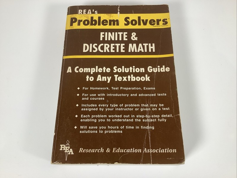 Finite and Discrete Math Problem Solver by The Editors of Rea