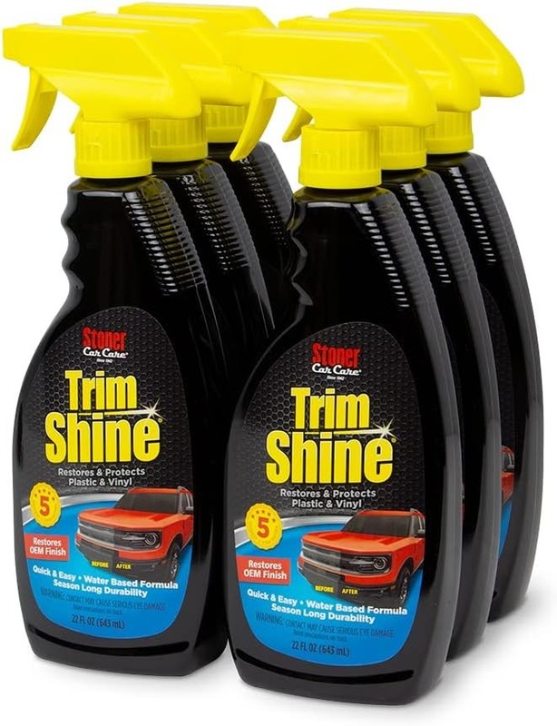 Stoner Car Care 92034-6PK Trim Shine Vinyl and Plastic Spray Protectant Coating