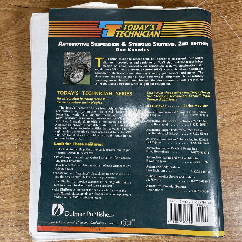 Automotive Suspension and Steering Systems by Don Knowles (1999, Trade... gallery
