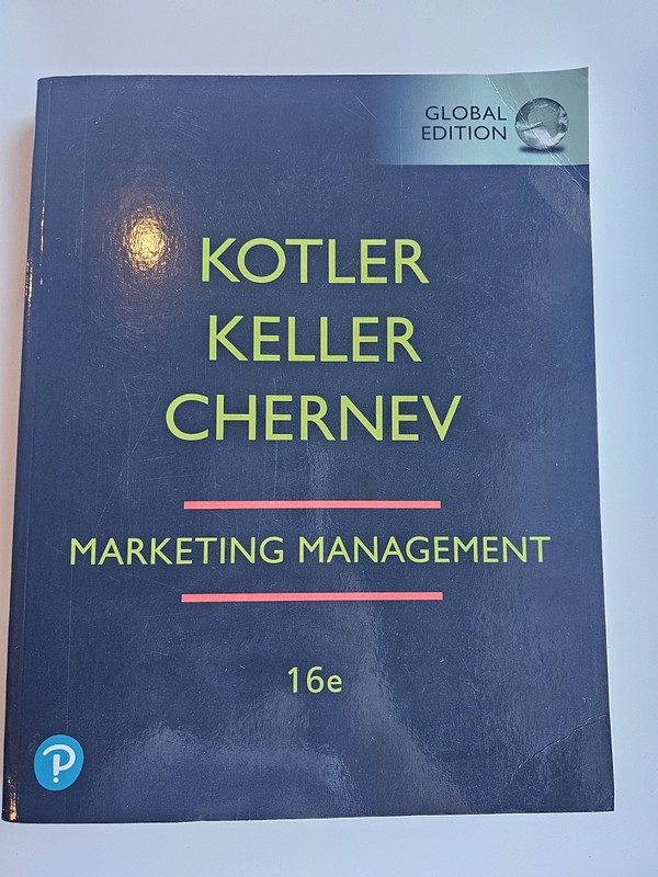 Marketing Management Global Edition 16e 16th Edition Kotler MBA