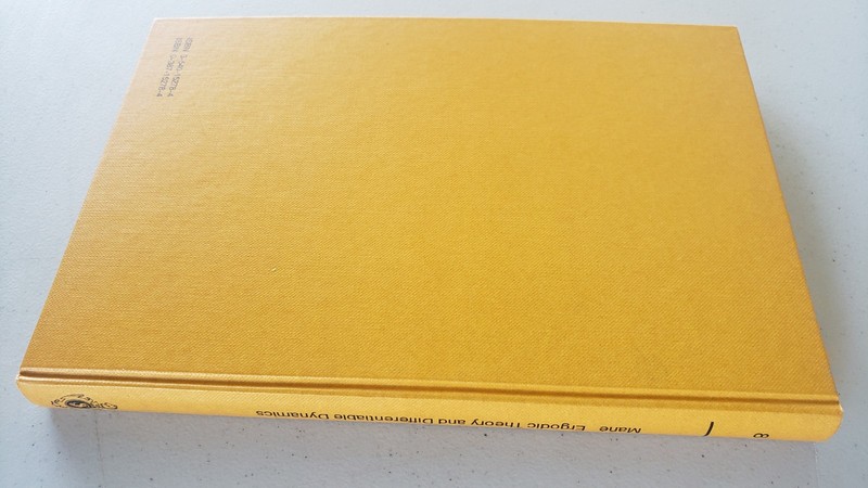 Rare Math: Ergodic Theory and Differentiable Dynamics Mane 1987 Springer NEW gallery