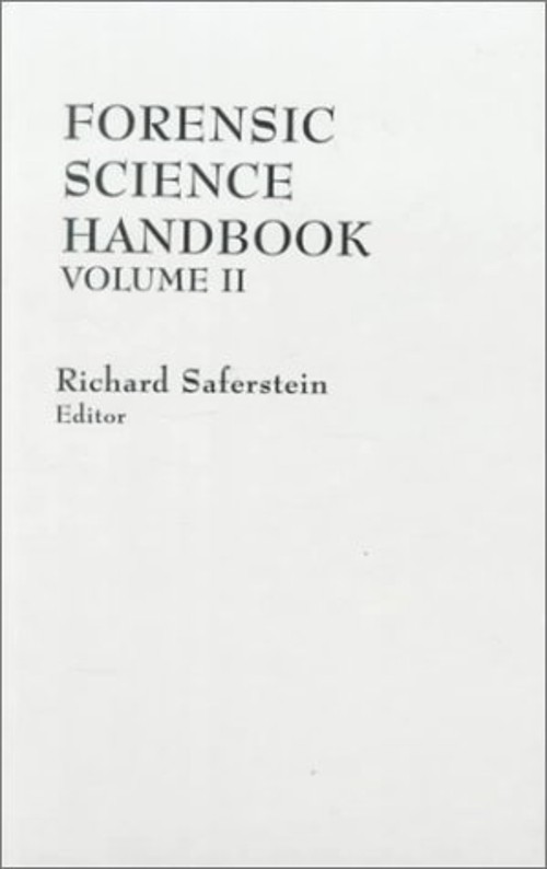 Forensic Science Handbook Hardcover Richard Saferstein