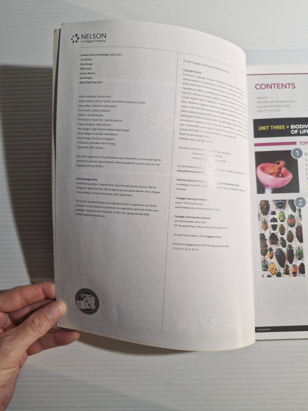 Nelson QScience Biology Units 3 & 4 Student Book with 4 Access Codes Paperback gallery
