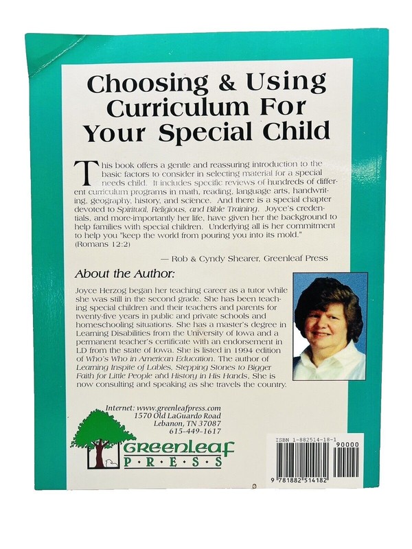 Choosing and Using Curriculum For Your Special Child J Herzog Greenleaf T5 16 gallery