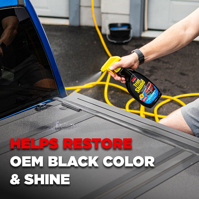 Trim Shine Restorer for Cars – Vinyl & Plastic Protectant Coating – 22 fl oz gallery