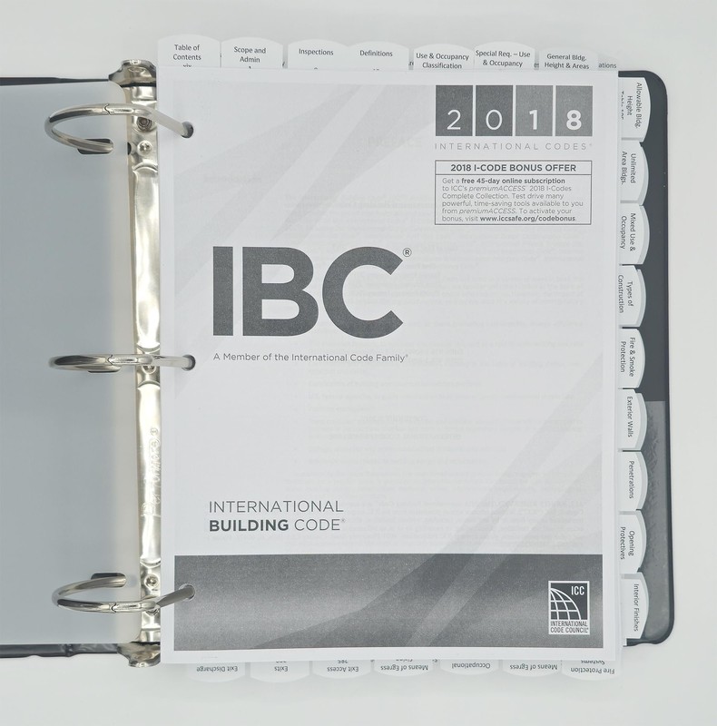 Highlighted and Tabbed – 2018 International Building Code – from Exam Books