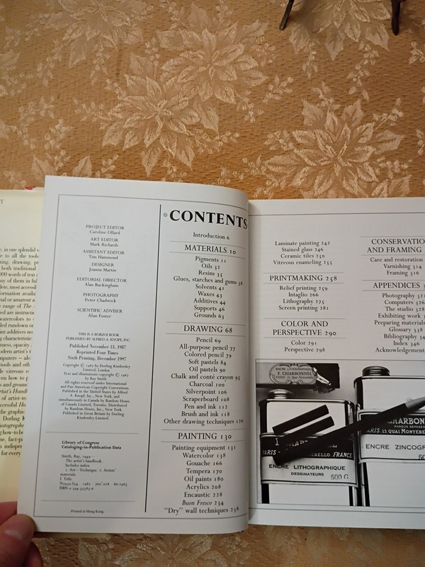The Artist’s Handbook by Ray Smith (1997, Alfred A. Knopf Hardcover Guide) Book gallery