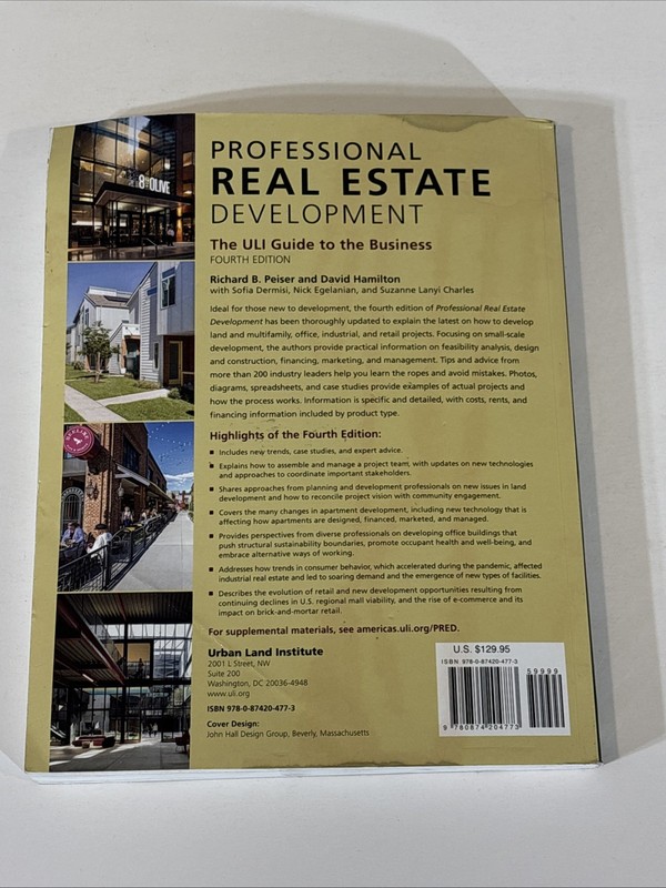 Professional Real Estate Development : The ULI Guide to the Business 4th Edition gallery