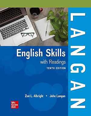 English Skills with Readings – Hardcover, by Langan John; Albright – Very Good