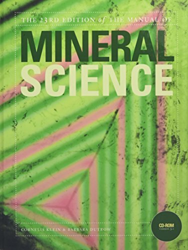 Manual of Mineral Science (Manual of Mineralogy), Klein, Dutrow 97804717 HB+=
