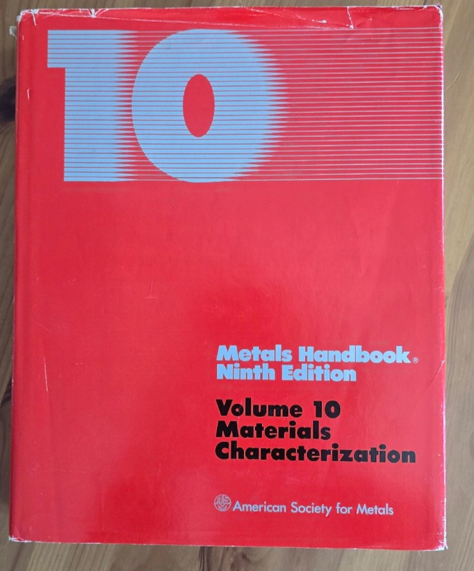 Crisp! | ASM Metals Handbook 9th Edition Volume 10 Materials Characterization