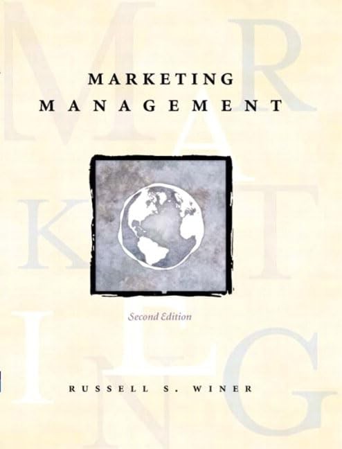 Marketing Management, Second Edition – hardcover Winer, Russell S.