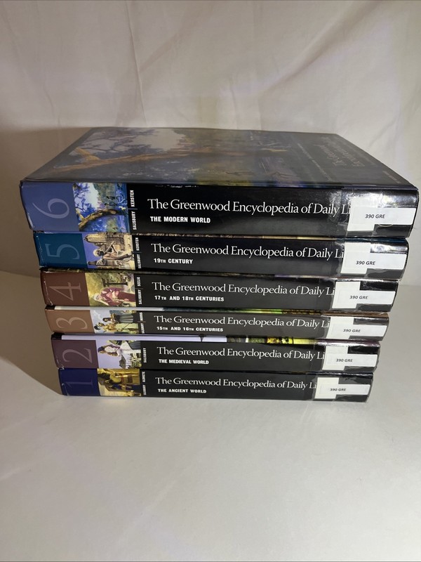 Greenwood Encyclopedia of Daily Life 6 Vol Set 2004 Joyce Salisbury HC