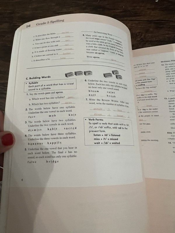 Rod and Staff Spelling By Sound and Structure 5 Teacher's Manual Miller gallery