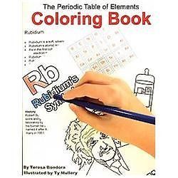 The Periodic Table of Elements Coloring Book, Bondora, Teresa, Excellent Book