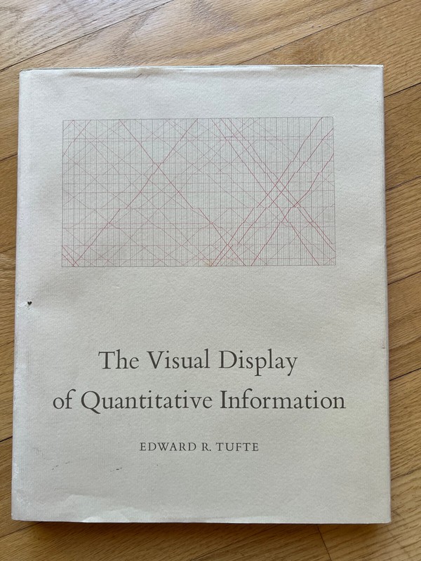 The Visual Display of Quantitative Information Tufte SIGNED 1st ED. LATER PRTG. gallery