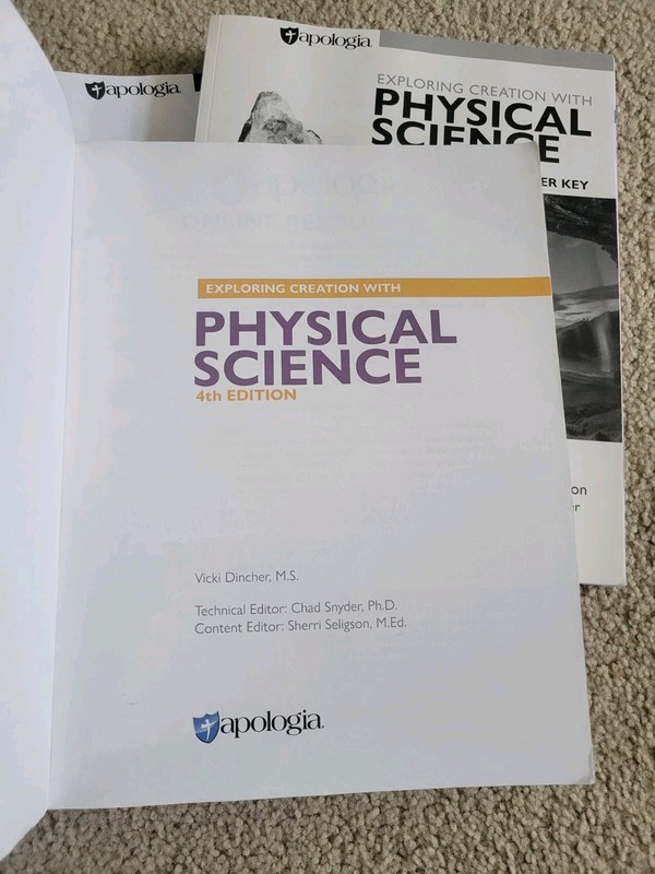 Apologia Exploring Creation Physical Science 4th Edition Text, Guide/Key, Tests gallery