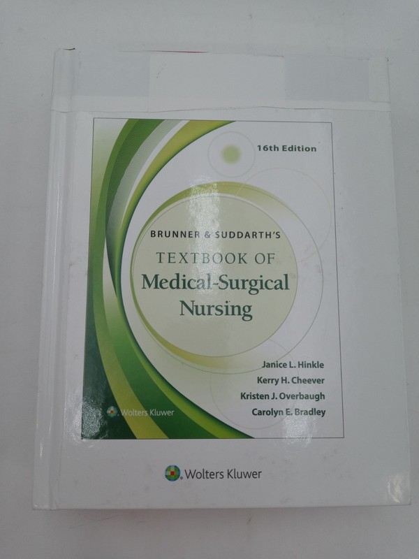 Brunner & Suddarth’s Textbook of Medical Surgical Nursing 16th Ed 9781975221133